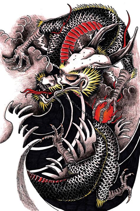 japanese dragon drawings